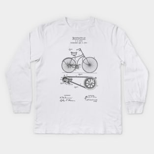 BICYCLE patent Kids Long Sleeve T-Shirt